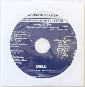 DELL - WINDOWS VISTA BUSSINESS 32BIT SP1 REINSTALLATION DISCS (4PC_NEW) - Picture 1 of 2