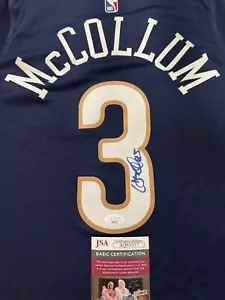 New Orleans Pelicans CJ MCCOLLUM Signed Nike Swingman Jersey JSA - Picture 1 of 6