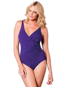 Traje de baño Miraclesuit Oceanus One Piece DD taza bajo cable 469288DD NUEVO CON ETIQUETAS US18-AU 20 - Imagen 1 de 3
