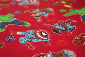 Avengers SPIDER-MAN Fabric FAT QUARTER 18" x 21" {100% COTTON} Super Hero Heroes - Picture 1 of 12
