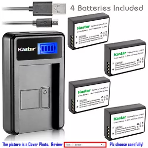 Kastar Battery LCD Charger for Canon LP-E10 LC-E10 & Canon EOS Rebel T6 Camera - Picture 1 of 11