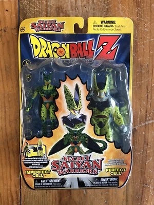 2002 Irwin Dragon Ball Z Secret Saiyan Warriors Imperfect / Perfect Cell Figures - Image 1 of 4