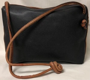 BOTTEGA VENETA VNTG MARCO POLO BLACK BROWN CAMERA CROSSBODY SHOULDER MEDIUM BAG - Picture 1 of 17