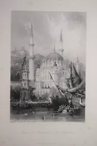 TÜRKEI - ISTANBUL - MOSCHEE VON MAHMOUD II IN TOPHANA, 1840. - Bild 1 von 1