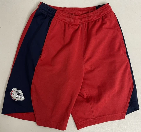 Gonzaga Bulldogs Nike Red & Blue Basketball Shorts Mens Small Pockets 9” Inseam Cover