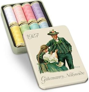 Gutermann Nostalgic Box Sew-All Thread 100m, Assorted Shades, One Size