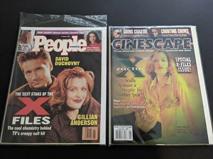 Lot of 2 - 1995 PEOPLE 1996 CINESCAPE vintage magazine X FILES Gillian Anderson - Picture 1 of 4