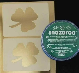 Irish face painting set inc stencils & green face paint rugby Ireland World Cup - Picture 1 of 1