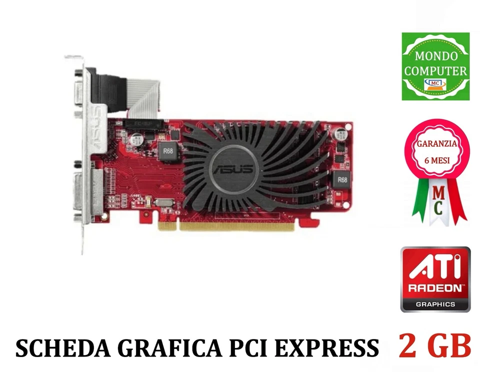 SCHEDA GRAFICA PCI EXPRESS 2 GB ASUS R 5230 SL - Immagine 1 di 1