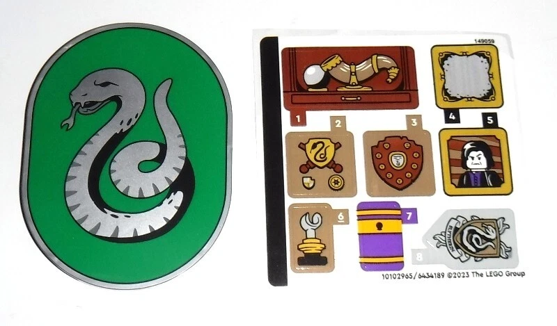 乐高哈利波特 SLYTHERIN CREST 椭圆形 6x8 和 76410 套装贴纸 — 第 1/1 张图片