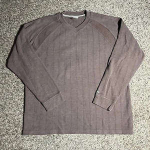 Vintage Columbia Sportswear X.C.O Sweater Men's XL Brown V Neck Long Sleeve - Picture 1 of 7