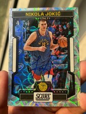 2022-23 PANINI CHRONICLES Nikola Jokic Silver-edge Refraction Card Autographed