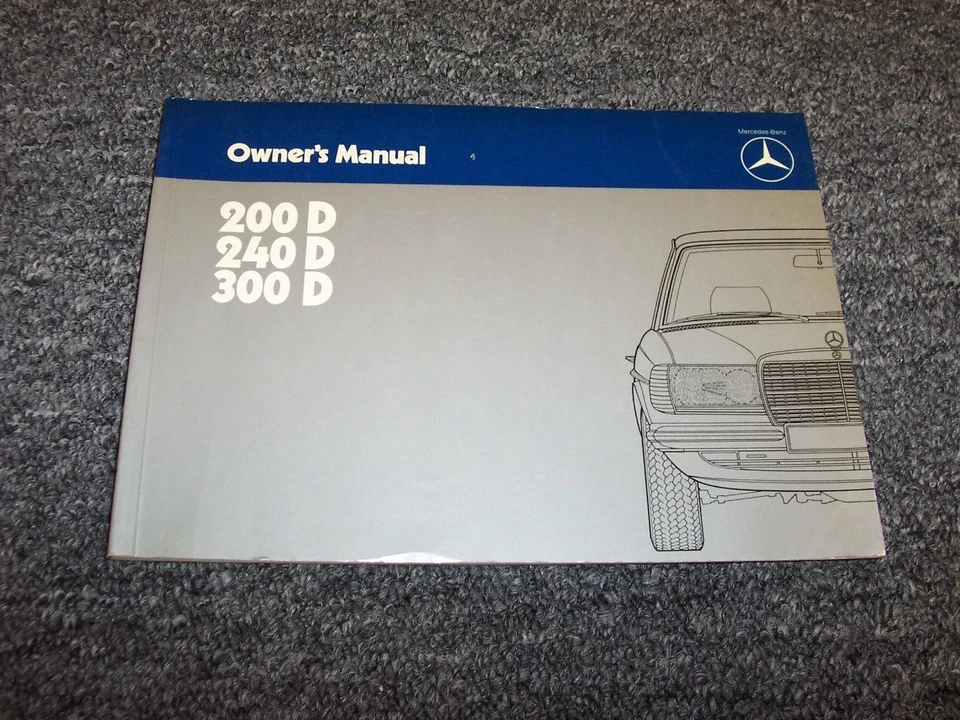 Mercedes Benz 200D 240D 300D 1984 diésel manual del operador del propietario xz Foto 1 de 1