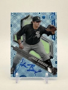2018 Bowman High Tek Jake Burger Prospect Blue Auto /75 Chicago White Sox - Bild 1 von 3