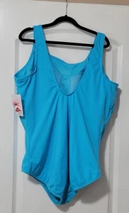 NEW Lands End Swimsuit 24W DDD One Piece Baby Blue One Piece - Picture 1 of 6
