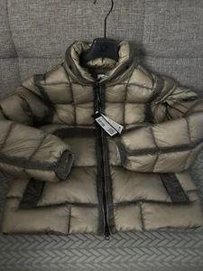 CP Company D.D. Shell Lens Puffer Down Jacket Khaki / Beige Coat - Size Large - Picture 1 of 9