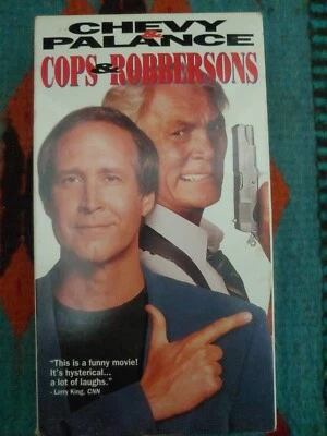 Cops and Robbersons (VHS, 1994) Chevy Chase, Jack Palance former rental - Image 1 of 4