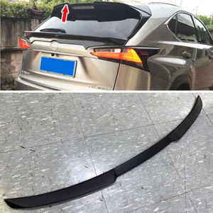 Black Fit For Lexus NX300h NX300 Sport 5DR Rear V Look Trunk Spoiler 2015 - Picture 1 of 7