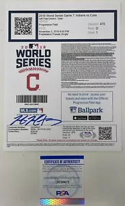 Mike Montgomery signiertes 2016 Chicago Cubs MLB Baseball World Series Ticket PSA - Bild 1 von 5