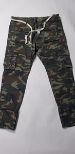 Pantalone uomo cargo cotone 42x33 mimetico gamba dritta outdoor cacciatore - Foto 1 di 19