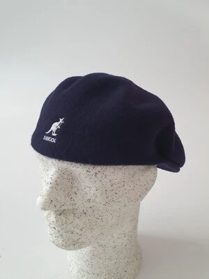 KANGOL 504 Wool  Schiebermütze Flatcap blau Kangolcap Baske weiche Wolle - Bild 1 von 3