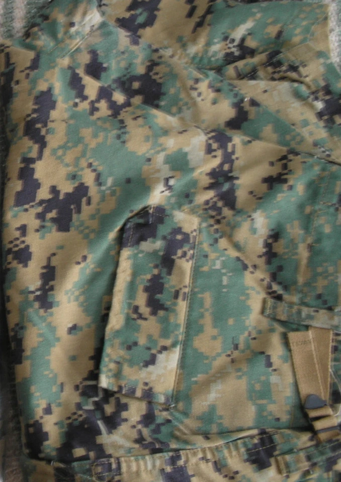 Digital Woodland Camo Mens USMC Pants Cargo Combat Army Military Fatigues MEDIUM - Image 1 of 1