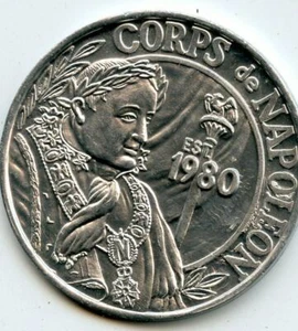 .Martedì Grasso Doubloon Krewe di Napoleone 1982 Alluminio - Foto 1 di 2