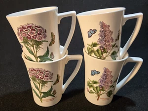 Lot of 4 - Portmeiron "Botanic Garden" Mugs - Floral - Lilac\Sweet William - EUC - Picture 1 of 6