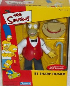 WOS The Simpsons Cartoon Interactive Be Sharp Homer mail away action figure xmas - Picture 1 of 1