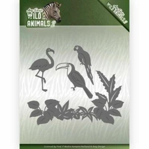 BIRD TROPICAL BIRDS SET Die Cutting Dies Find It Trading Amy Design ADD10174 New - Picture 1 of 2