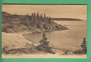 🌞BEACH, LAKE SUPERIA, CANADIAN PACIFIC RAILWAY, CANADA😊BUY 2 GET 1 FREE - Picture 1 of 2
