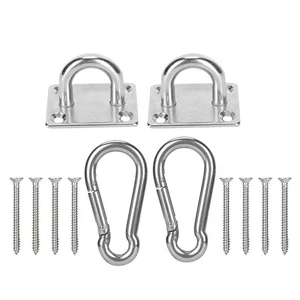 Stainless Heavy Duty Ceiling Hanging Hook Set Swing Chair Bracket Hardware-Tool - Bild 1 von 8