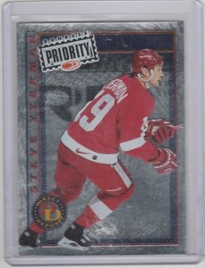 1996 97 Donruss Priority Direct Deposit #456/3000 Steve Yzerman Red Wings HOF