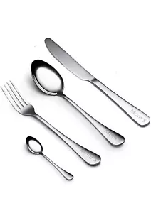 Mom’s Engraved Stainless Steel cutlery Fork 2 Spoon Knife Mother’s Day gift new - Picture 1 of 5