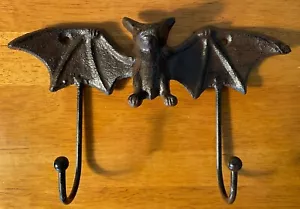 Fledermaus Haken Gothic Rustikal Gusseisen - Vintage Stil Wohndeko Wandhänger NEU - Bild 1 von 9