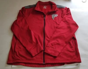 Atlanta Falcons Jacket Thermal Fleece Majestic Lined Full Zip Size XL - Picture 1 of 22