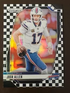 JOSH ALLEN Checkerboard Prizm! 2024 Panini Prizm #28 Bills SP SSP - Picture 1 of 2