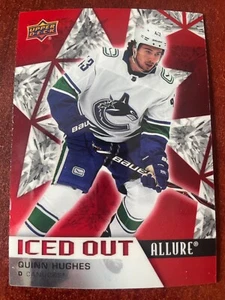 21-22 UPPER DECK ALLURE ICED OUT - QUINN HUGHES #IO-2 VANCOUVER CANUCKS - Picture 1 of 2