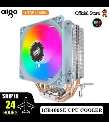 Aigo ICE200 PRO RGB CPU Cooler Intel LGA, AMD AM5/AM4 Quiet and Strong Cooling - Image 1 of 3