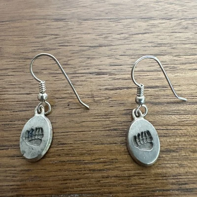 Sterling Silver/925 Bear Claw Earrings - Image 1 of 2