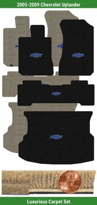 Juego de alfombrillas de lujo personalizadas para Chevrolet Uplander '05-09 con logotipo (4 piezas) #FQB Foto 1 de 4