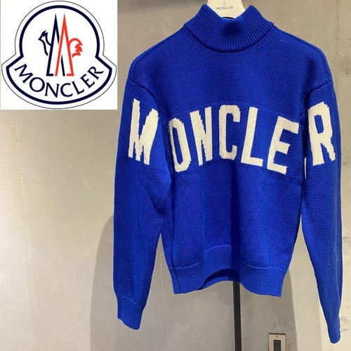 Maglione Moncler Uomo Top Finto Collo Maglia Logo Blu Xl Edizione Limitata VHT