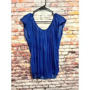 LC Lauren Conrad blusa a pois blusa top buco della serratura top donna taglia large - Foto 1 di 5