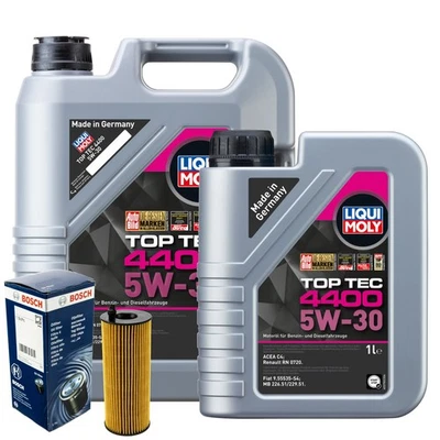 Motoröl 5W30 LIQUI MOLY Top Tec 4400 6L+BOSCH Ölfilter