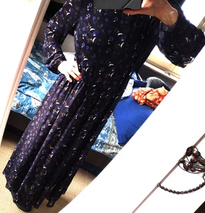 HIPPIEKLEID  Folklore  Maxikleid SuZa. one size Boho schwarz Blumen - Bild 1 von 10