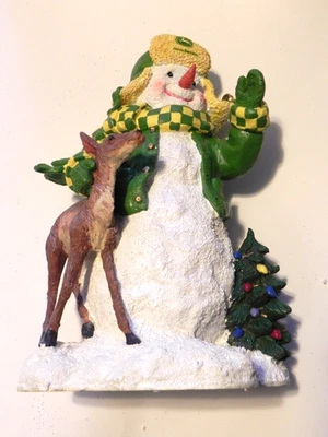 Muñeco de nieve John Deere Holiday Spec Cast primero en serie en stock # JDM180 Foto 1 de 4