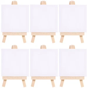 Kit de 6 juegos de paneles de lona de caballete de madera para niños pequeños - Imagen 1 de 11