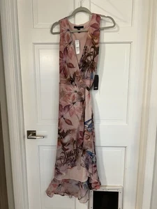 WHBM Cocktail Chiffon Dress Sz 4. Day Wedding, Travel, Cocktail - Picture 1 of 9