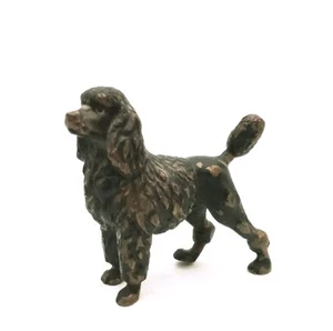 Antique Vienna Bronze Standing Poodle Franz Bergmann 2 Inches - Picture 1 of 14