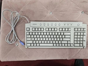 Vintage Sony Vaio Keyboard PCVA-KB1P/UB Gray - Photo 1/5